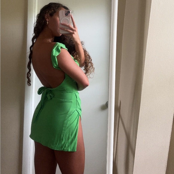 Tiger Mist Joslin Dress in Green Size XS Mini Dress - Picture 2 of 15